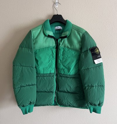 Stone Island Panama Nylon Metal Down Jacket In Green