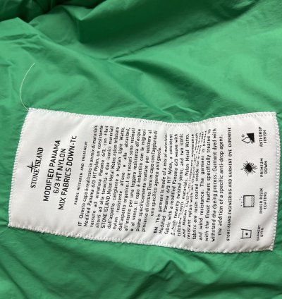Stone Island Panama Nylon Metal Down Jacket In Green