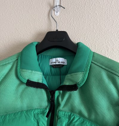 Stone Island Panama Nylon Metal Down Jacket In Green