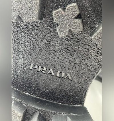 Prada Lug-sole Leather Combat Boots