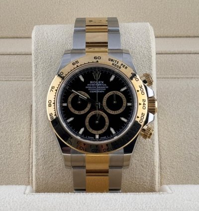 Rolex Daytona Yellow Gold And Steel Black Dial 126503