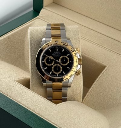 Rolex Daytona Yellow Gold And Steel Black Dial 126503