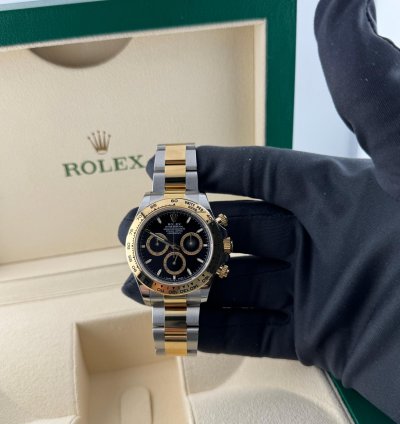 Rolex Daytona Yellow Gold And Steel Black Dial 126503