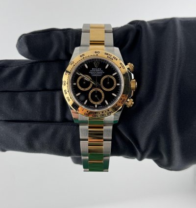 Rolex Daytona Yellow Gold And Steel Black Dial 126503
