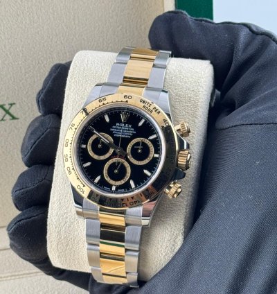 Rolex Daytona Yellow Gold And Steel Black Dial 126503