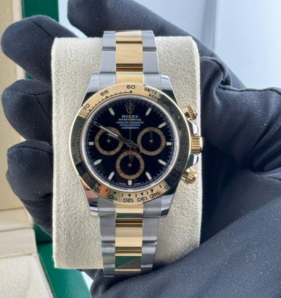 Rolex Daytona Yellow Gold And Steel Black Dial 126503