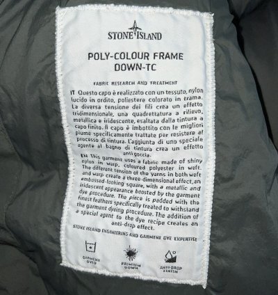 Stone Island Poly Colour Frame Down Tc Jacket