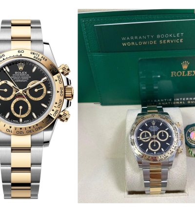 Rolex Daytona Yellow Gold And Steel Daytona Black Index Dial - Oyster Bracelet 126503