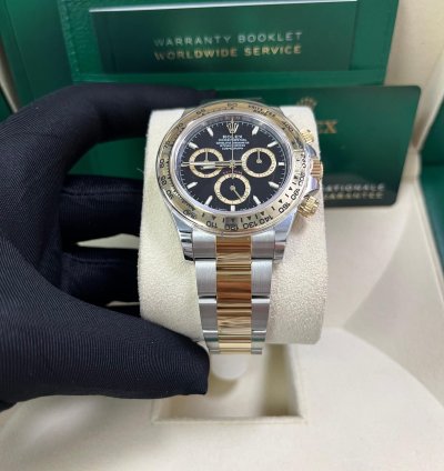 Rolex Daytona Yellow Gold And Steel Daytona Black Index Dial - Oyster Bracelet 126503
