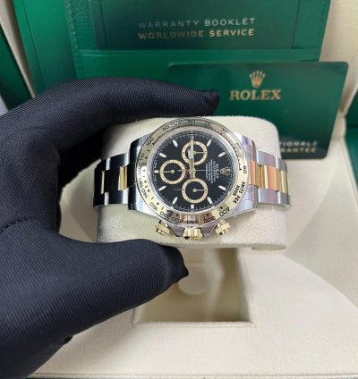 Rolex Daytona Yellow Gold And Steel Daytona Black Index Dial - Oyster Bracelet 126503