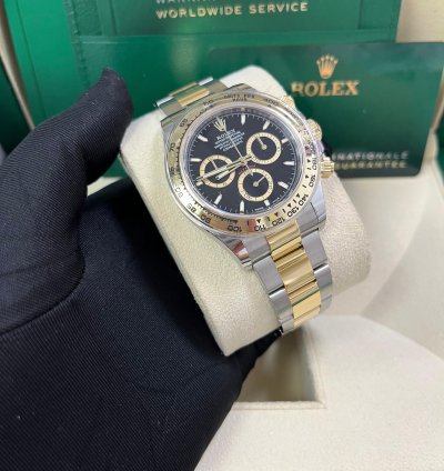 Rolex Daytona Yellow Gold And Steel Daytona Black Index Dial - Oyster Bracelet 126503