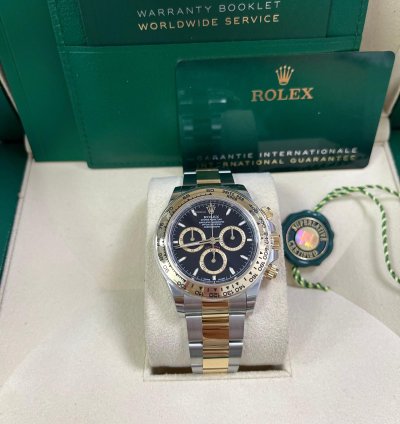 Rolex Daytona Yellow Gold And Steel Daytona Black Index Dial - Oyster Bracelet 126503