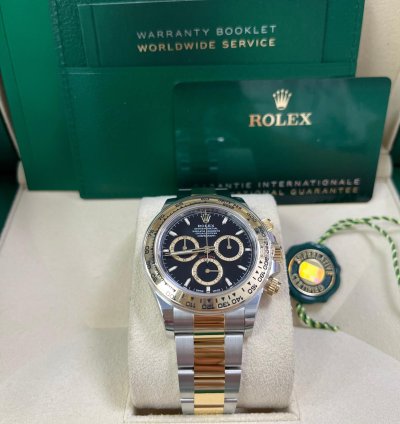 Rolex Daytona Yellow Gold And Steel Daytona Black Index Dial - Oyster Bracelet 126503