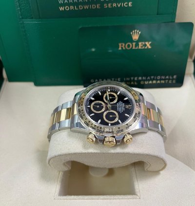 Rolex Daytona Yellow Gold And Steel Daytona Black Index Dial - Oyster Bracelet 126503