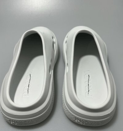 Prada Mellow Rubber Mules Shoes White Men Eu 43 Us 10 625