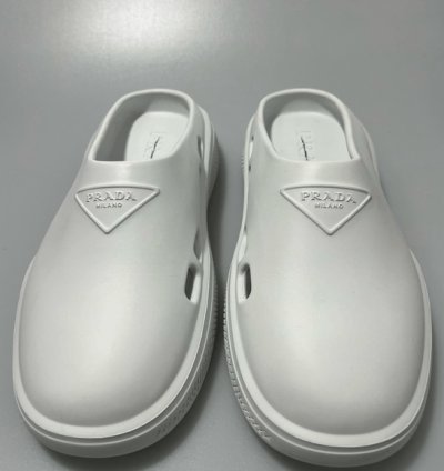 Prada Mellow Rubber Mules Shoes White Men Eu 43 Us 10 625