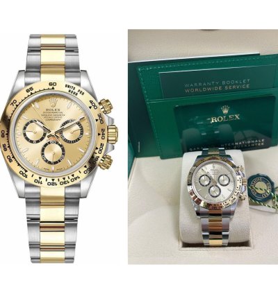 Rolex Daytona Yellow Rolesor Cosmograph Daytona Golden Index Dial Oyster Bracelet 126503
