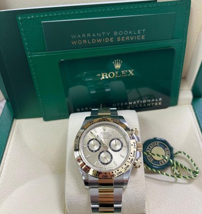 Rolex Daytona Yellow Rolesor Cosmograph Daytona Golden Index Dial Oyster Bracelet 126503