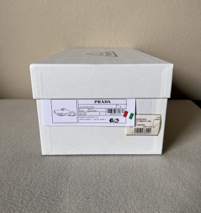 Prada Mellow Rubber Slip Ons In Blue