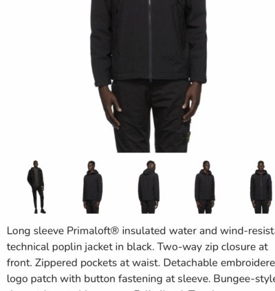 Stone Island Primaloft Jacket 800