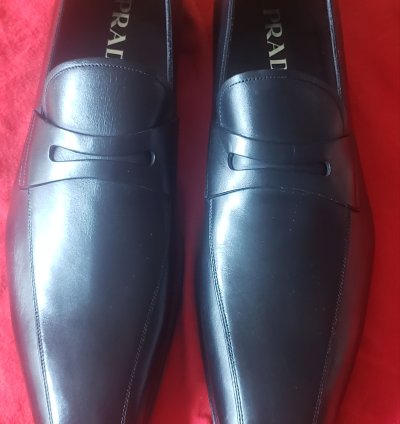 Prada Men Leather Shoes Size Uk9 Us10 New Old Stock