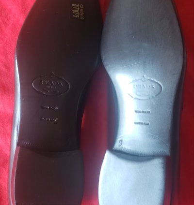 Prada Men Leather Shoes Size Uk9 Us10 New Old Stock