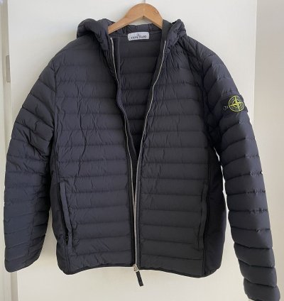 Stone Island Puffer Down Jacket Black Size Large