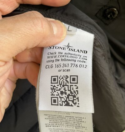 Stone Island Puffer Down Jacket Black Size Large