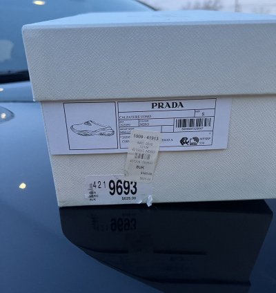 Prada Men Mellow Foam Rubber Mules Clogs Slip On Shoes