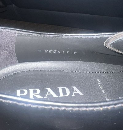 Prada Mens Leather Monolith Spazzolato Lace-up Derby