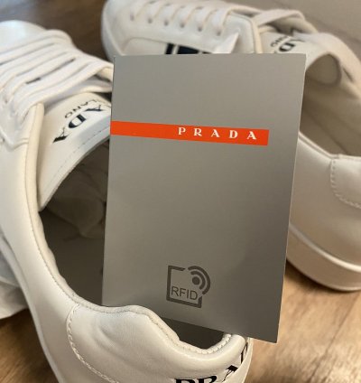 Prada Mens Leather Sneakers