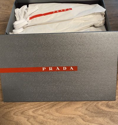 Prada Mens Leather Sneakers