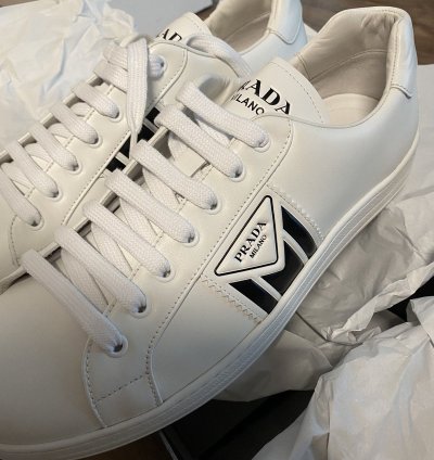 Prada Mens Leather Sneakers