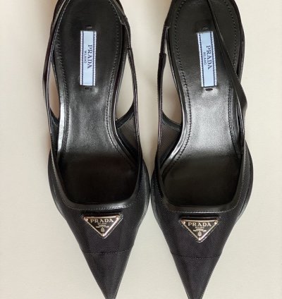 Prada Mesh Heels