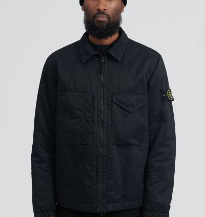 Stone Island Q0321 Opaque Nylon Twill Jacket With Primaloft