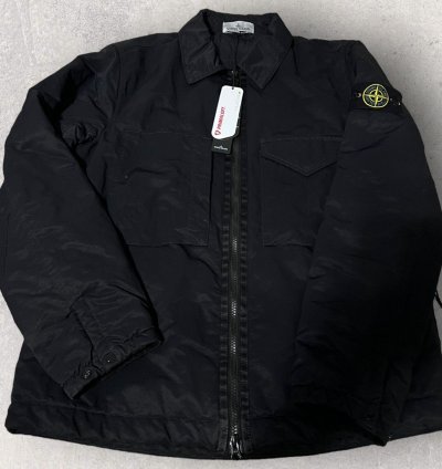 Stone Island Q0321 Opaque Nylon Twill Jacket With Primaloft