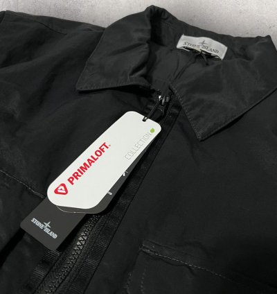 Stone Island Q0321 Opaque Nylon Twill Jacket With Primaloft