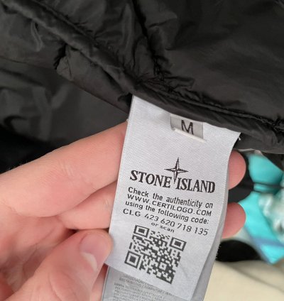 Stone Island Quilted Design Size Medium Lightweight Jacket