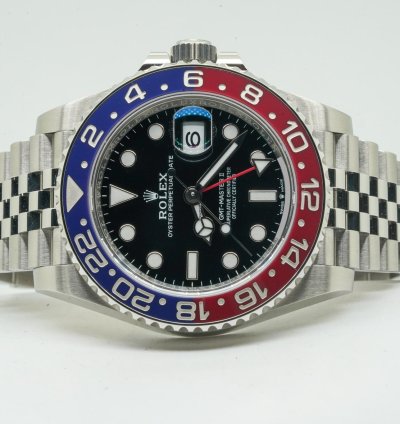 Rolex Gmt-master Ii 126710blro 40mm Jubile Pepsi Black Dial