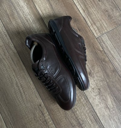 Prada Milano Leather Low Casual Shoes Sneakers