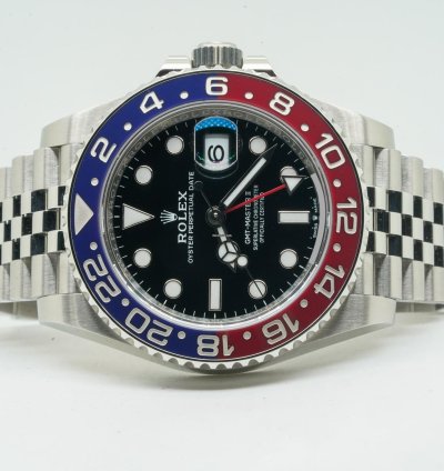 Rolex Gmt-master Ii 126710blro 40mm Jubile Pepsi Black Dial