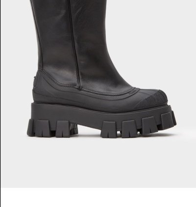 Prada Monolith Aw20 Womens Shearling Winter Boots