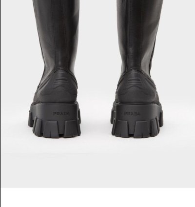 Prada Monolith Aw20 Womens Shearling Winter Boots