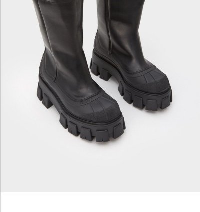 Prada Monolith Aw20 Womens Shearling Winter Boots