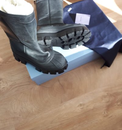 Prada Monolith Aw20 Womens Shearling Winter Boots