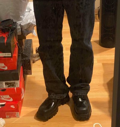 Prada Monolith Boot Brushed Leather Derby Shoes