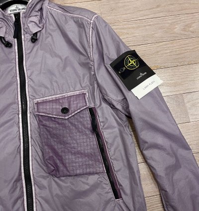 Stone Island Rare Lamy Flock Jacket Sz Purple Lavender