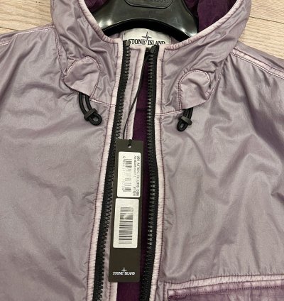 Stone Island Rare Lamy Flock Jacket Sz Purple Lavender