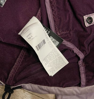 Stone Island Rare Lamy Flock Jacket Sz Purple Lavender