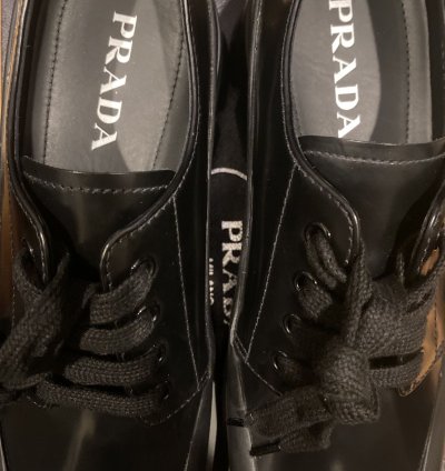 Prada Monolith Boot Brushed Leather Derby Shoes